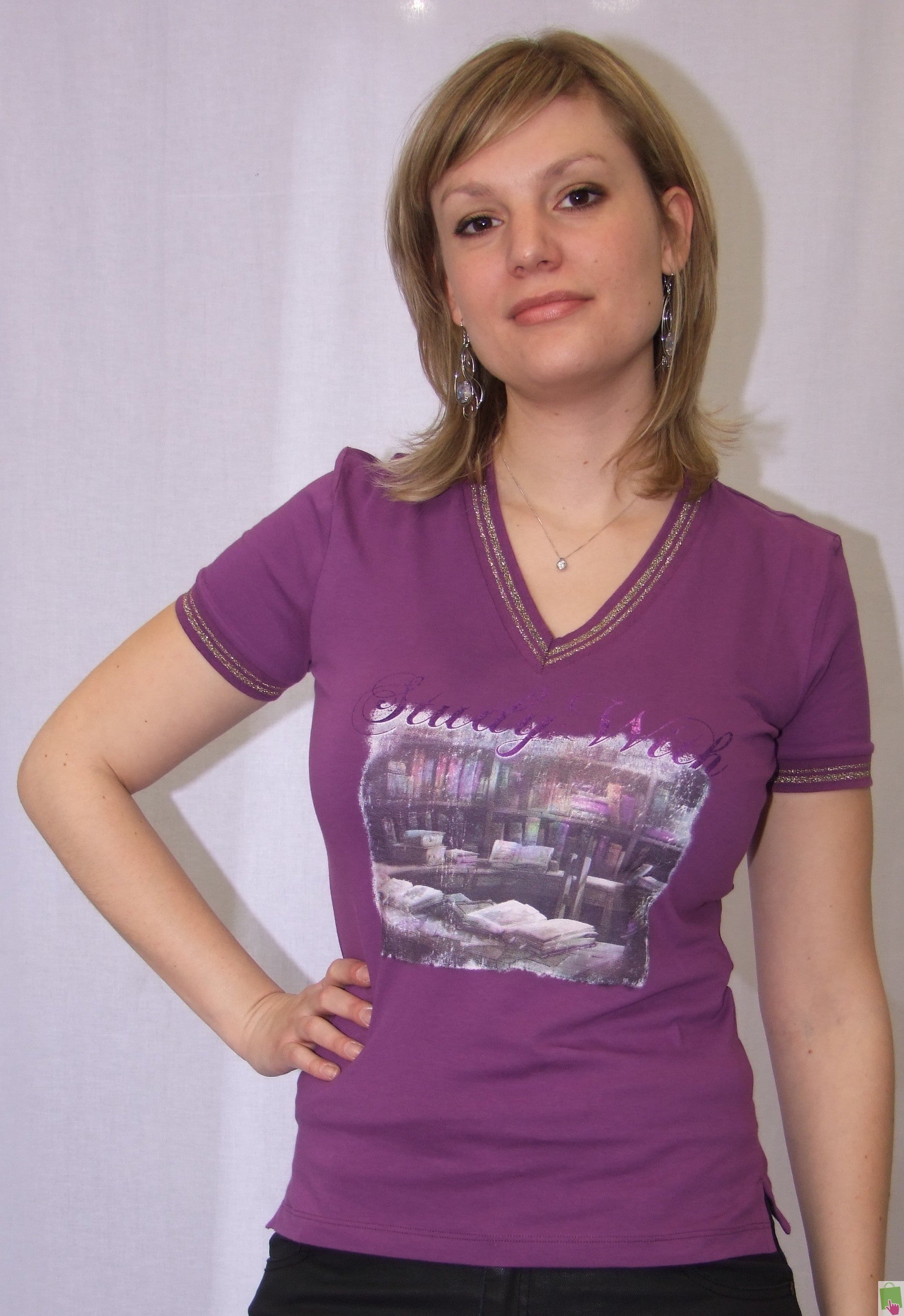 Baci & Abbracci T-shirt DT22-16 Violet