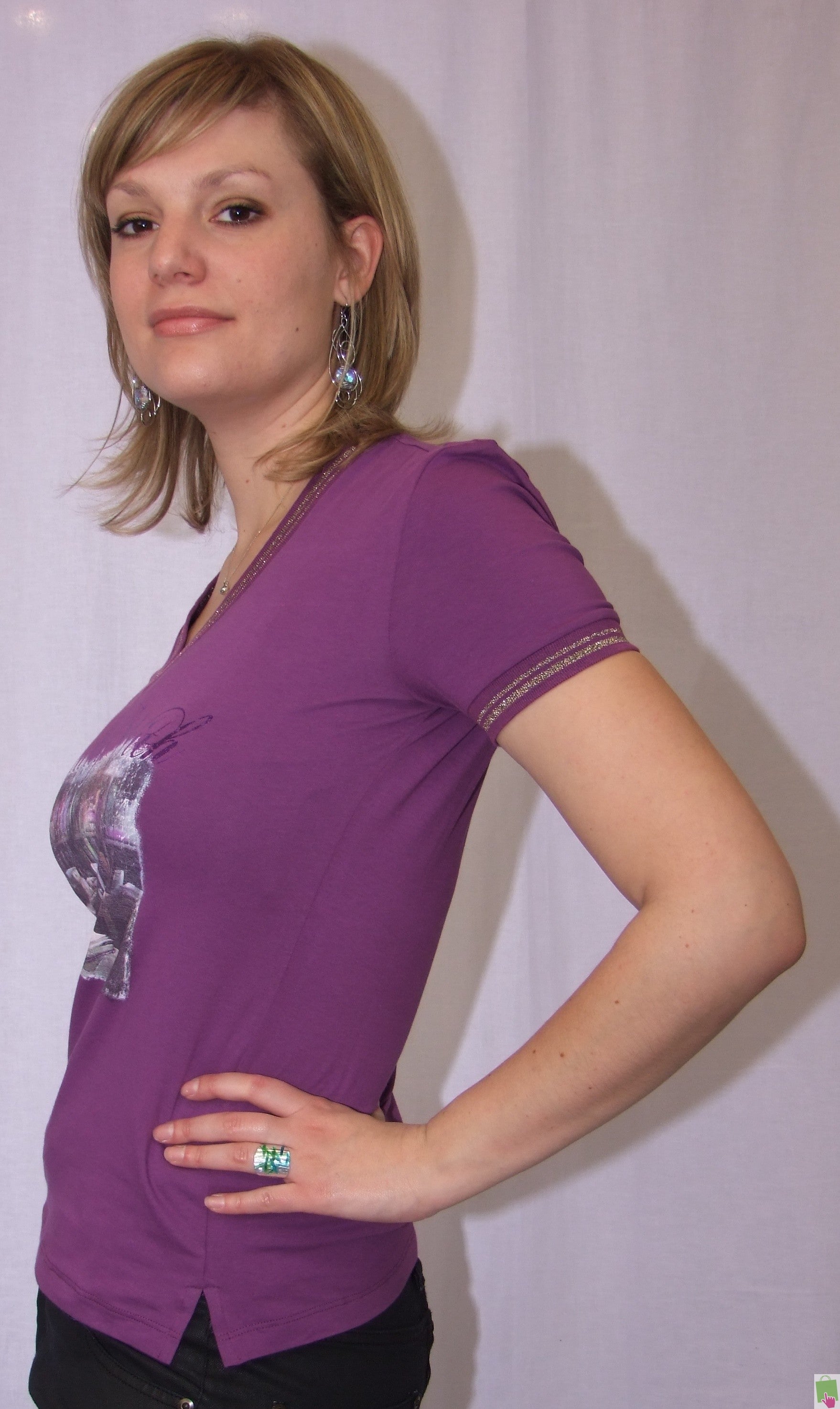 Baci & Abbracci T-shirt DT22-16 Violet