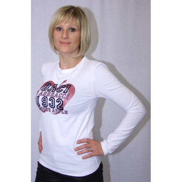 T-Shirt Baci & Abbracci Gala Blanc