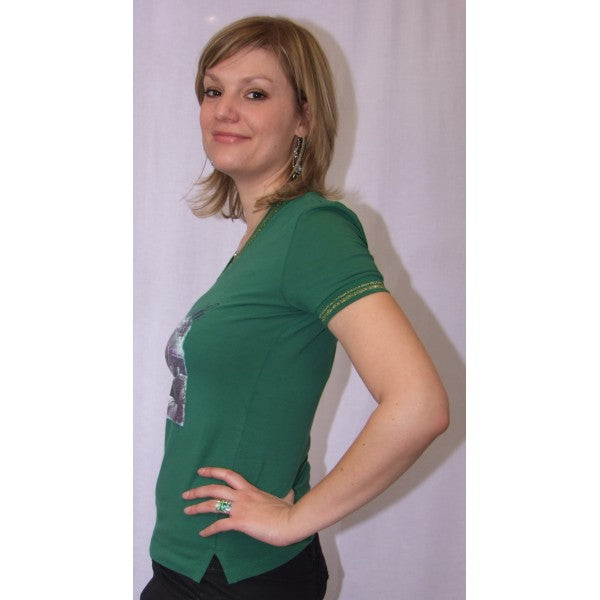 Baci & Abbracci T-shirt DT22-16 Vert